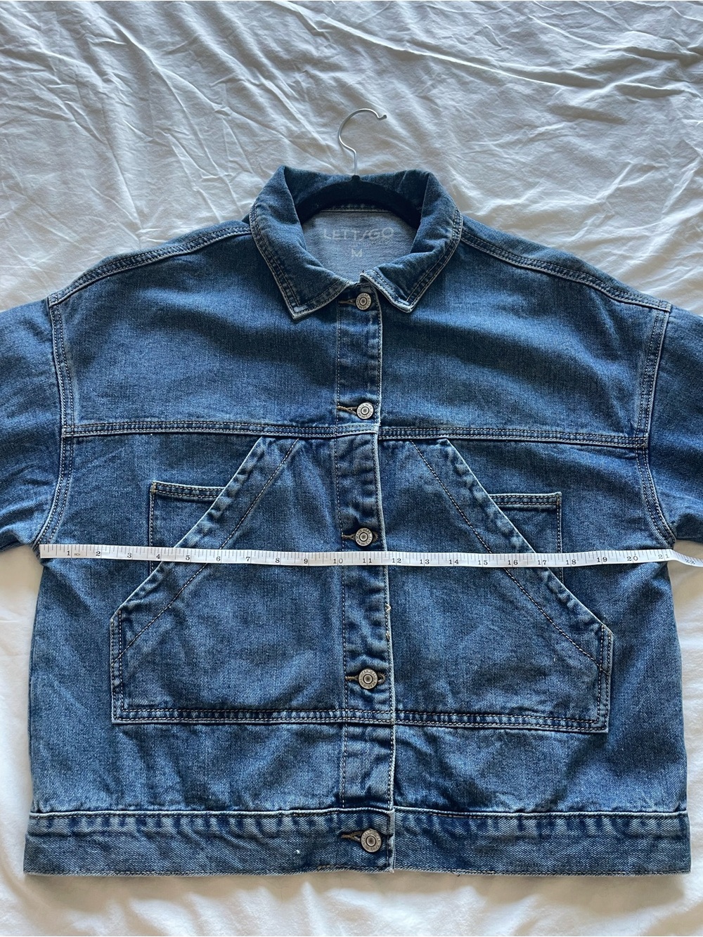 RARE *LIMITED EDITION* LETTSGO Tiger "Let That Shit Go" Denim Jacket - Picture 3 of 7